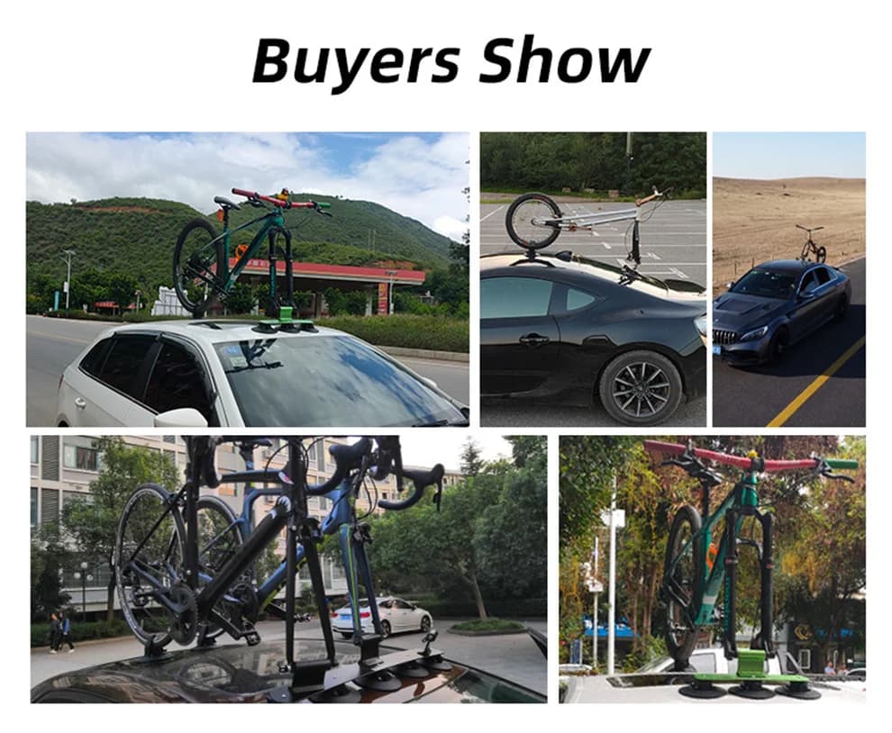 Bisikletler için Vakumlu Çatı Taşıyıcı