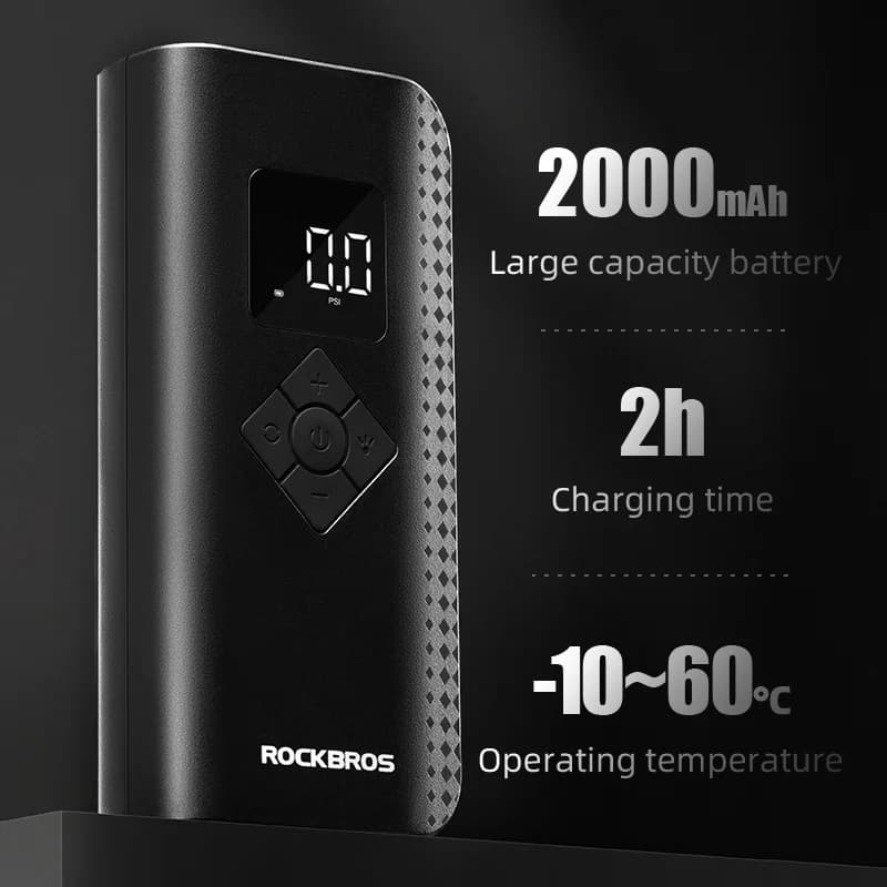 LED Işıklı Portatif Kablosuz Elektrikli Lastik Şişirme Pompası, 150 PSI